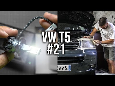 ✨Mejoras en los faros: PULIMENTO + BOMBILLAS ?LED | PROYECTO VW T5 #21