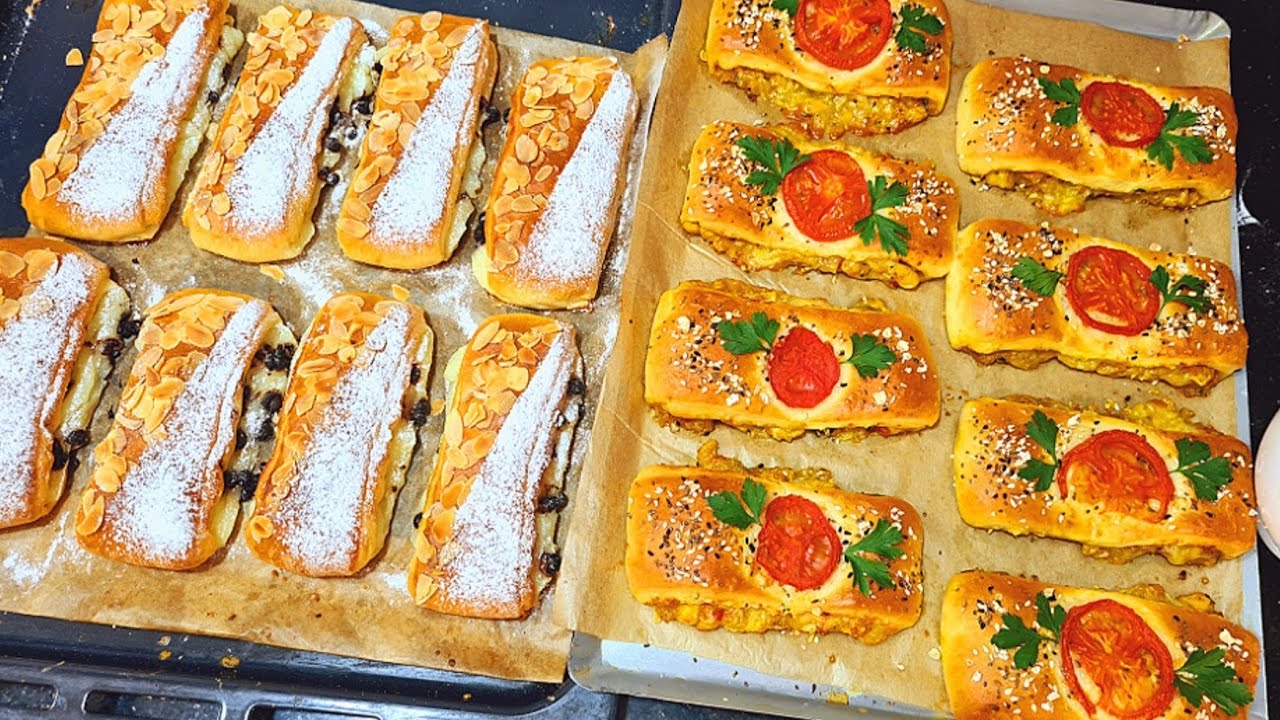 ثيقي فيا وجربيهم بعجينة وحدة وجدي مالح للغداء وحلو لقهوة العصر وفرحي وليداتك بيهم