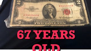1953 Red Seal $2 Bill