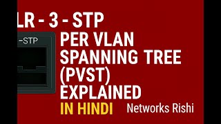 Lr - 3 -Stp Per Vlan Spanning Tree Pvst Explained Step By Step