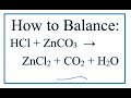 Balancing Chemical Equations