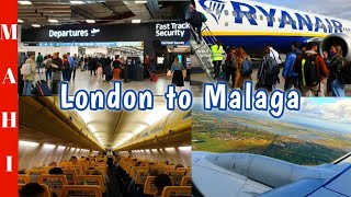 London to Malaga Spain | Ryanair Flight | Luton Airport | Malaga Airport | Birmingham to Malaga