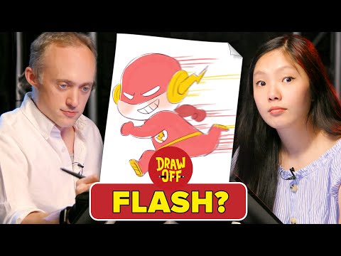 Animator Vs. Cartoonist Draw Justice League Characters From Memory • Draw-Off