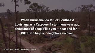 Hurricane Ida One Year Anniversary