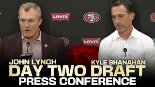 Shanahan and Lynch detail 49ers’ Day 2 haul — which includes a stud OL Dominick Puni