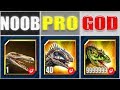 NOOB vs PRO vs GOD - MICRO S-DNA PACK CONCAVENATOR 999+ | JURASSIC WORLD THE GAME