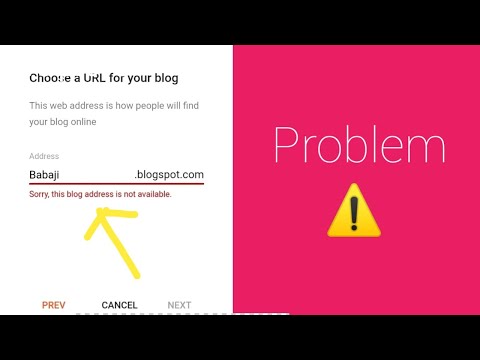 Sorry this blog address is not available | blogspot  fix problem ⚠️ solve