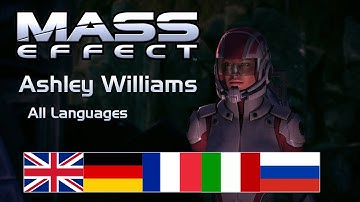Mass Effect - Ashley Williams - All Voice Languages