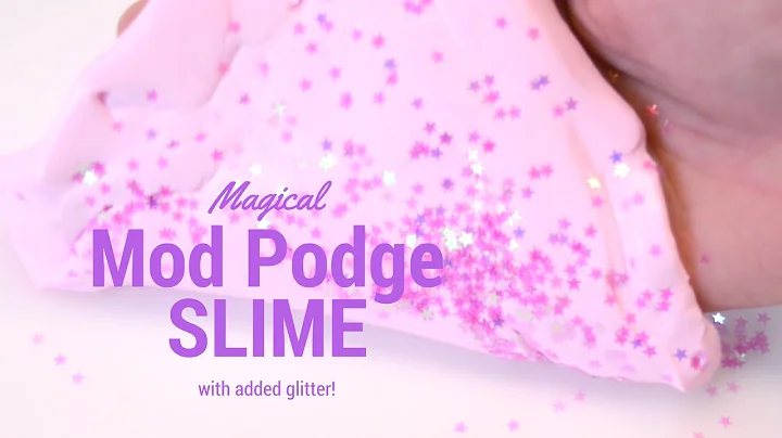 Relaxing Video of Mixing Glitter and Mod Podge Slime