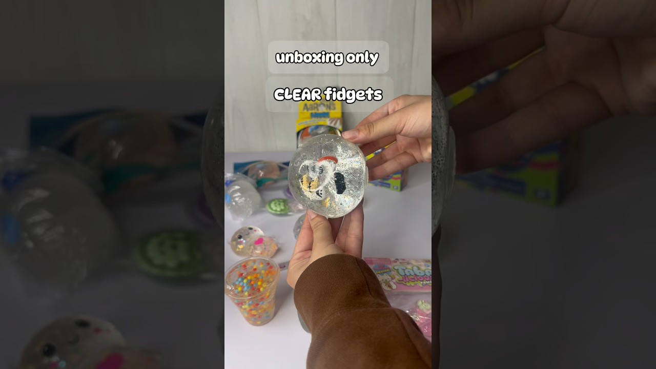 clear fidget unboxing! 