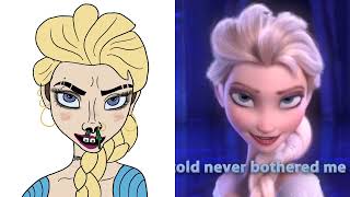 Frozen L Let It Go Sing-Along L Drawing Meme