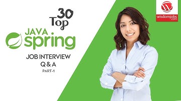 Java-Springs Interview Questions and Answers 2019 Part-1 | Java-Springs | Wisdom IT Services