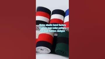 Globe elastic band factory custom logo color pattern for the best fashion designs