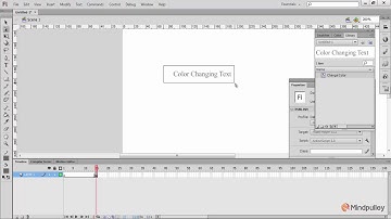 013 Text color change - Adobe Flash Tutorial in Hindi