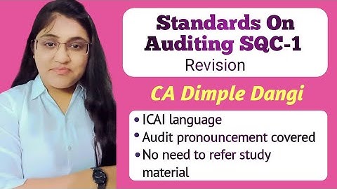 SQC-1 ||  SQC-1 Quality Control || CA Final and Inter || Nov 2022 || Super Quick Revision