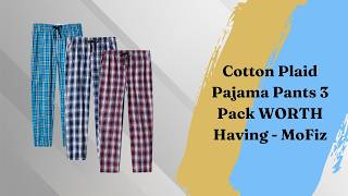 Cotton Plaid Pajama Pants 3 Pack WORTH Having - MoFiz screenshot 5