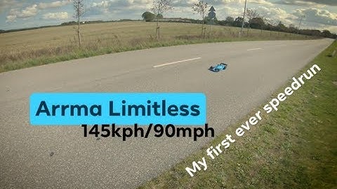 First Speedrun - 145kph/90mph - Arrma Limitless BLX