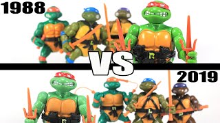 TMNT Gamestop Retro Figures 4Pack  |  Comparing to 1988 Vintage Releases