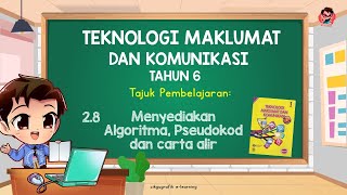 2.8 MENYEDIAKAN ALGORITMA, PSEUDOKOD DAN CARTA ALIR | TMK TAHUN 6 2.8 MENYEDIAKAN ALGORITMA, PSEUDOKOD DAN CARTA ALIR | TMK TAHUN 6