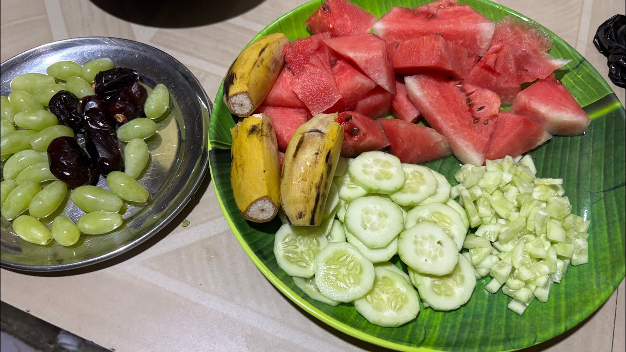 আজিৰ ইফতাৰ আৰু চেহেৰীৰ সাজ বনালো😁