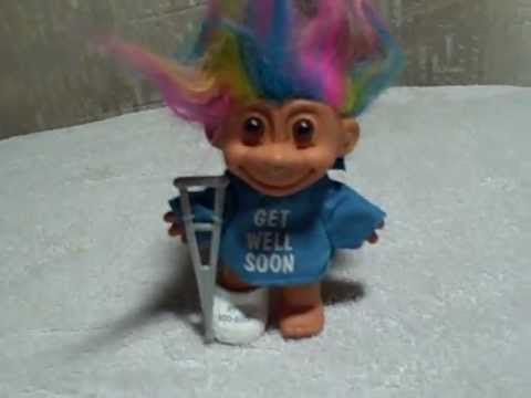 Russ Get Well Soon Patient Troll Doll Used   #23T - YouTube
