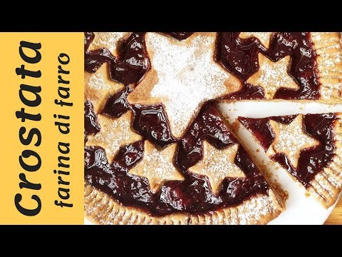 Ricetta Crostata con farina di Farro e confettura di Lamponi 💜 facile