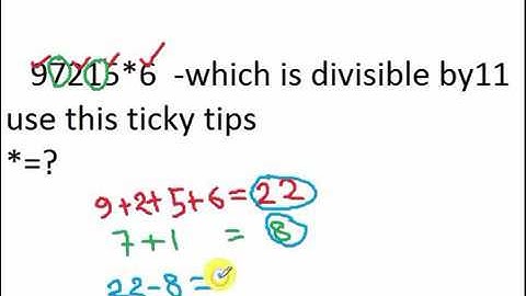 what least value must be given to so that number 97215 6 is divisible by 11