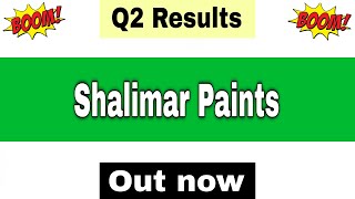 Shalimar Paints Q2 Results 2026 | Shalimar Paints Results Today | Shalimar Paints Share Latest News 