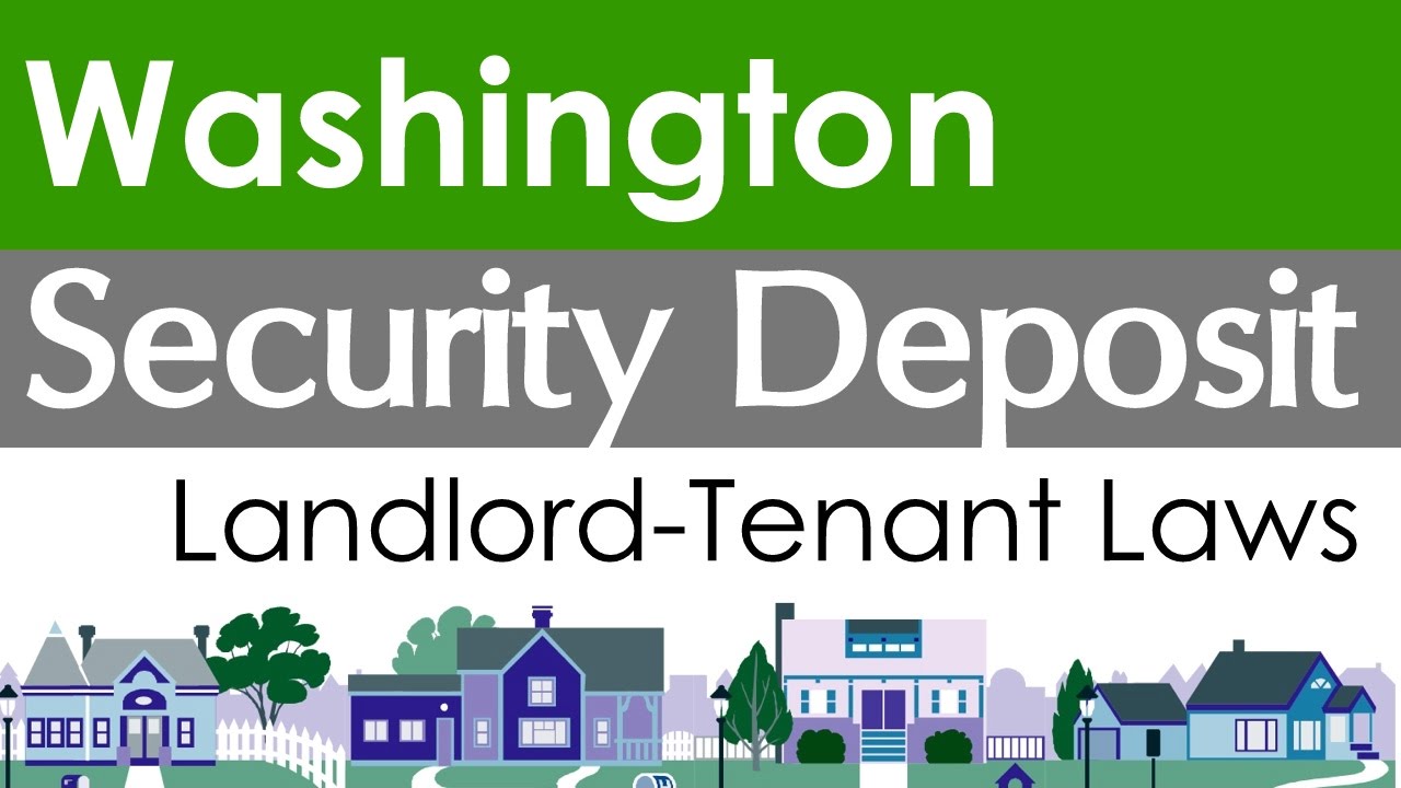 Washington Security Deposit Laws for Landlords and Tenants YouTube