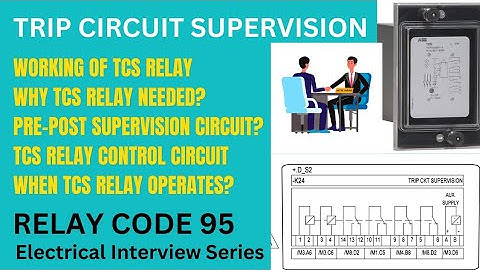 Trip Circuit Supervision Relay | TCS relay Working |(हिन्दी में|Electrical Interview Series