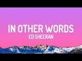 Ed Sheeran In Other Words mp3