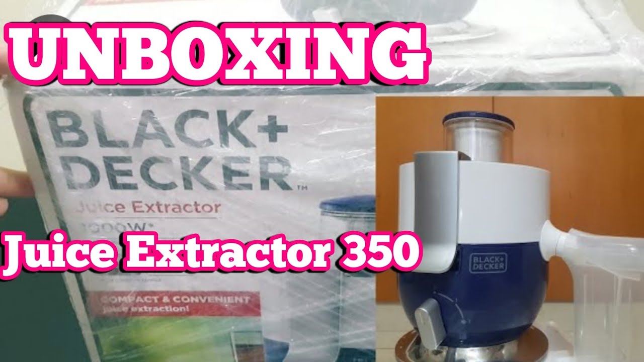 Black and Decker Juice Extractor 1000W (JE350) UNBOXING 