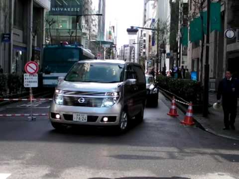 石原慎太郎東京都知事と専用公用車 Tokyo Governor S Motorcade Youtube