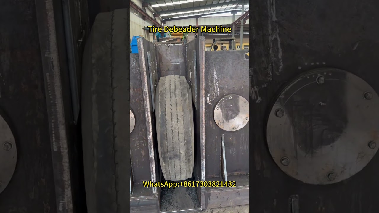 Tire Debeader Machine | Removing Steel Beads from Waste Tires