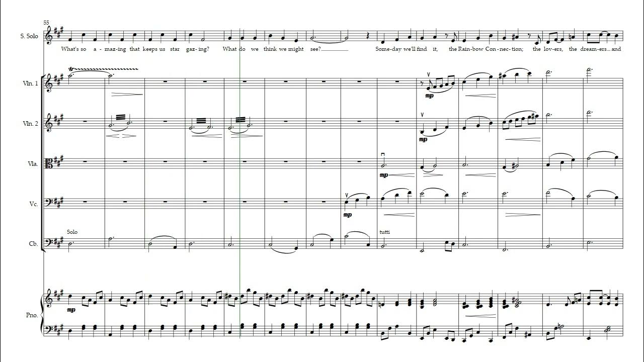 The Muppet Movie - The Rainbow Connection | Voice, String Orchestra/Quintet, Piano The Muppet Movie - The Rainbow Connection | Voice, String Orchestra/Quintet, Piano
