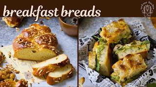 Breakfast Breads (Turkish Easter Bread French Toast & Focaccia Breakfast Sandwiches)