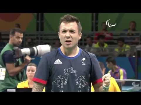 Table Tennis | Great Britain v Spain | Men's Singles- Class 7 Semifinal 1| Rio 2016 Paralympic Games