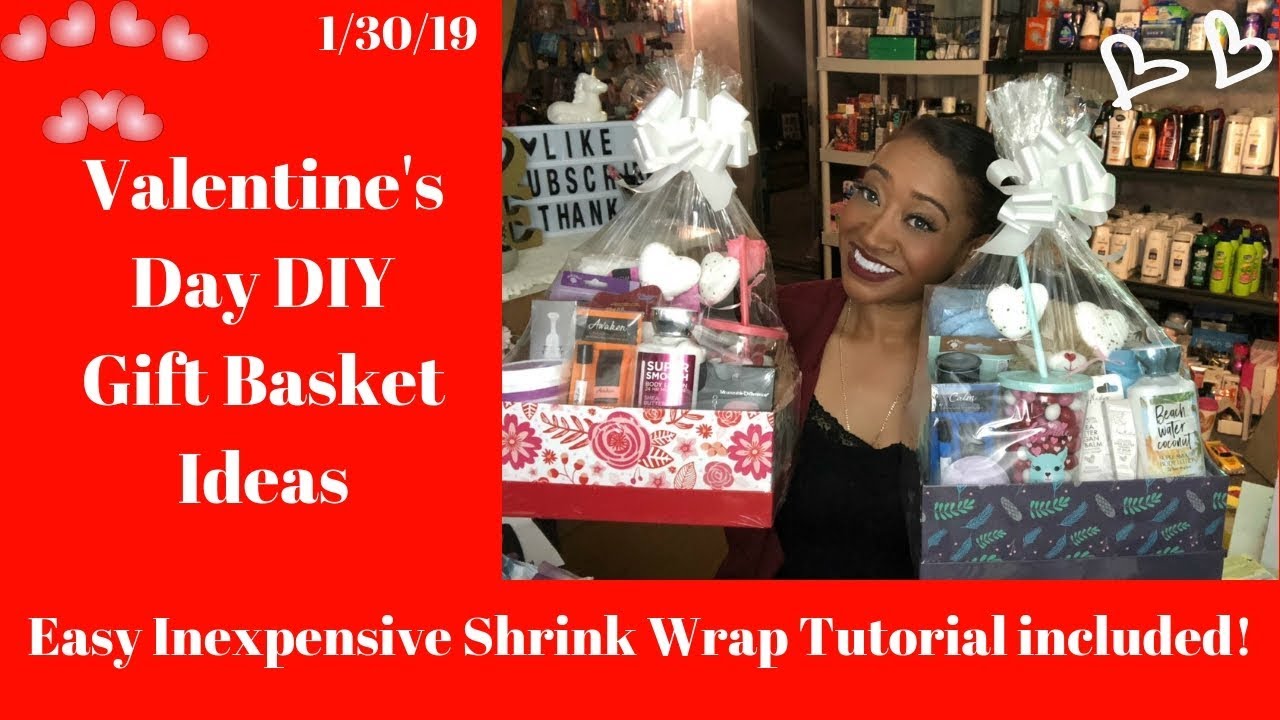 Easy Inexpensive Valentines Day DIY Gift Ideas 1/30/19Dollar Tree Shrink Wrap Tutorial Included