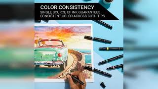 Overview: Prismacolor Premier Dual-Ended Art Markers, Alcohol Marker Set, Assorted Colors, 72 Co...