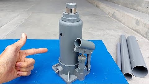 How to make a hydraulic jack from pvc