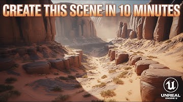 Unreal Engine 5 Desert Scene in 10 Minutes | Complete Beginner Tutorial (Nanite + Lumen)