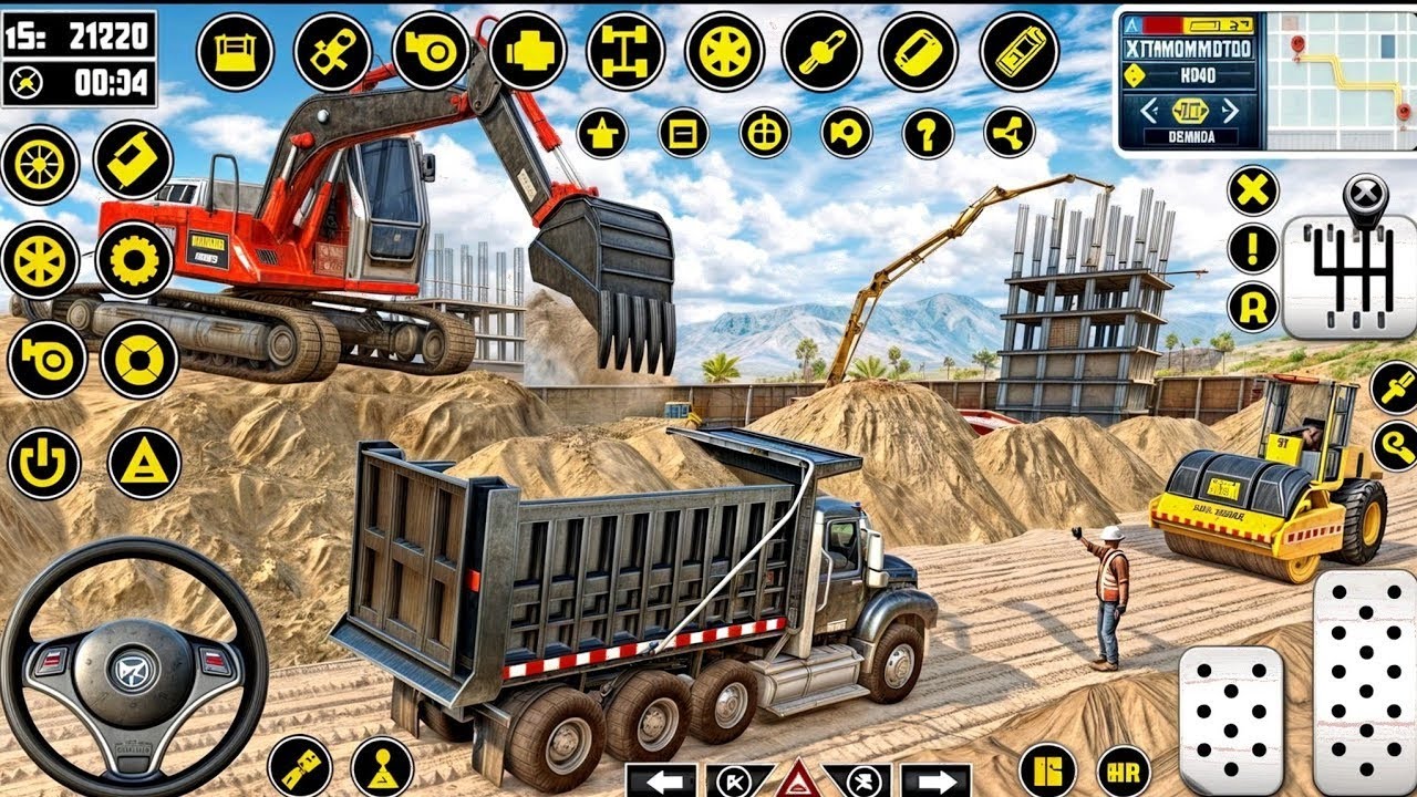 City Road Construction Game 🚧- City Construction Simulator 3D 🔥 - Android Gameplay #01