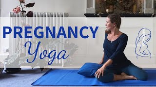 Pregnancy Yoga | 45 Mins Gentle Prenatal Yoga for All Trimesters | Yoga with Joy