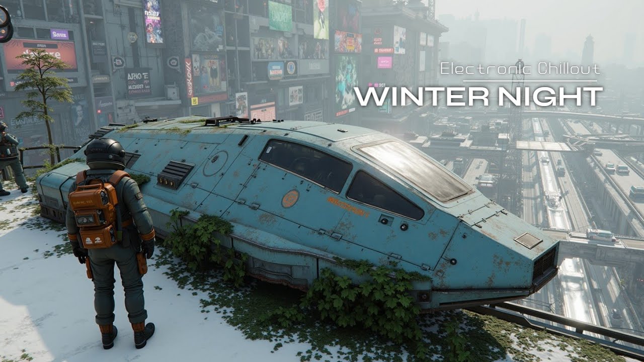 Электронная музыка зимней ночи для фокуса и глубокого расслабления