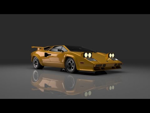 Lamborghini Countach Turntable Render