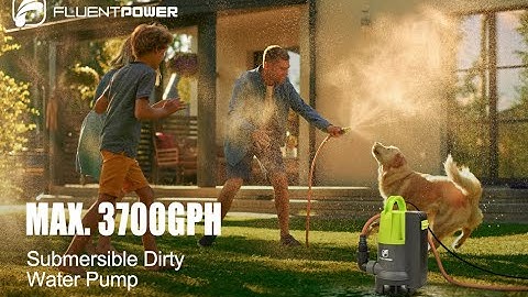 FLUENTPOWER 3/4HP 3700GPH Submersible Sump Pump