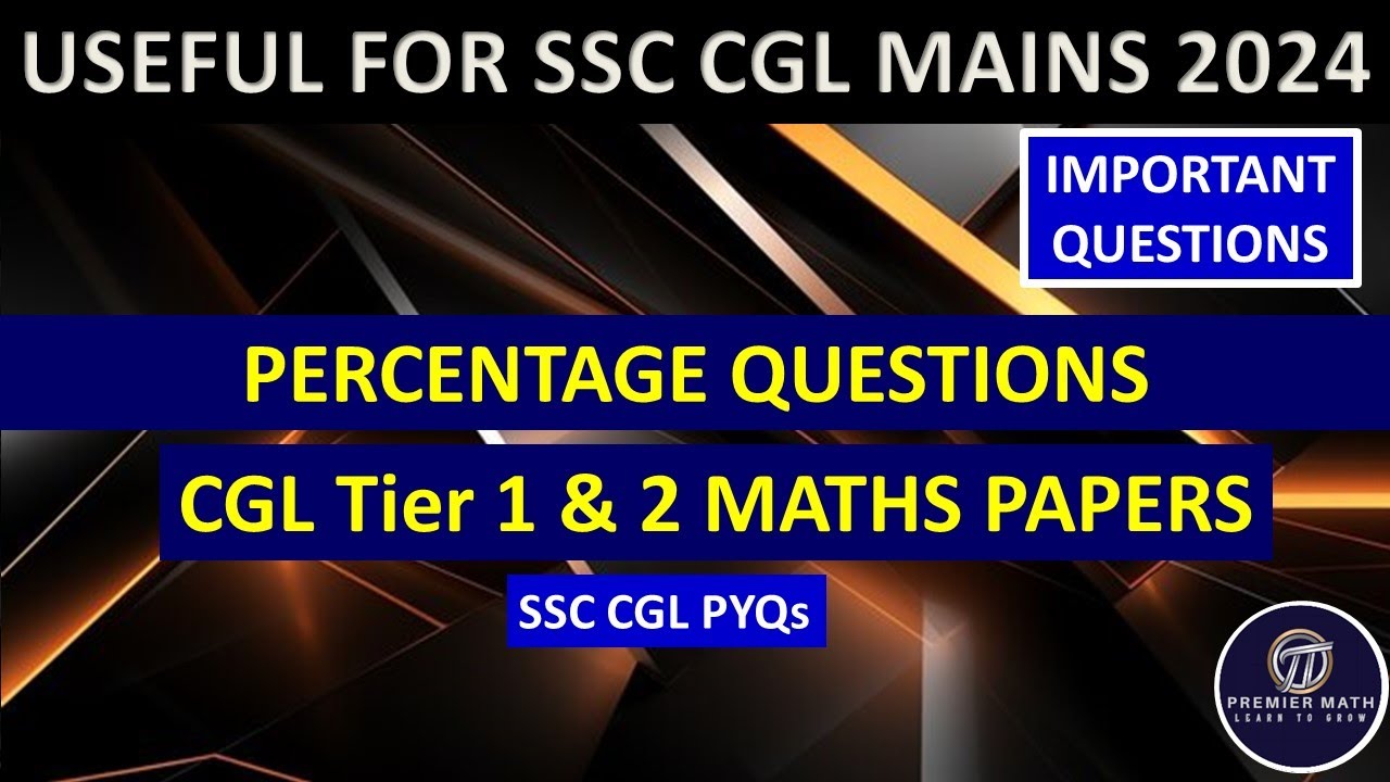 percentage important questions for ssc cgl mains