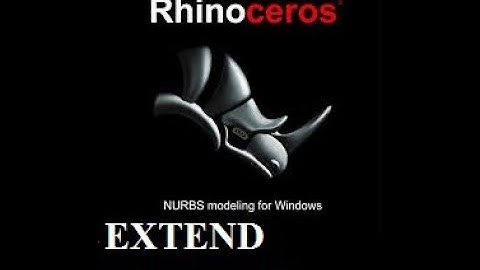 EXTEND SURFACE how to use in rhino