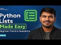 Python Lists Made Easy | Beginner Practice Questions | Part 8