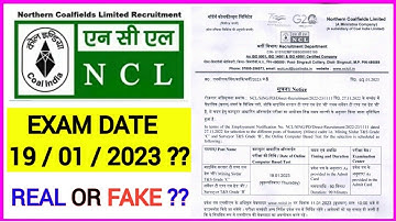 NCL Mining Sirdar & Surveyor Exams Date 2023 | Real or False ??